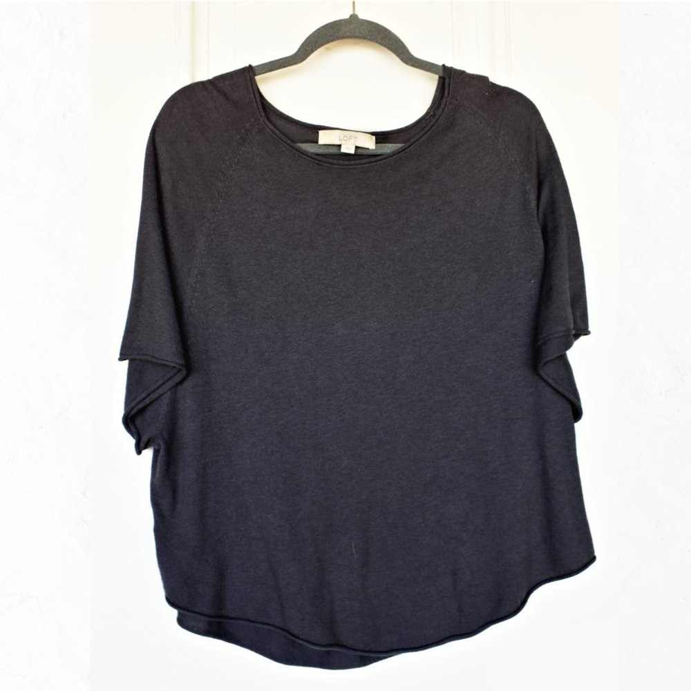 Grey Tunic Top | Ann Taylor LOFT | Women’s Shirt S